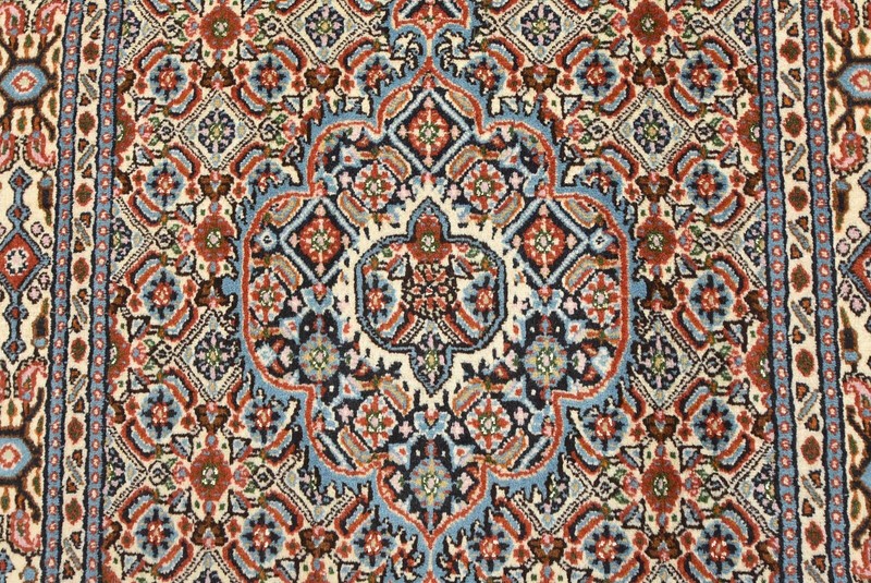 Fine Mood Runner 2'7'' x 6'5'' Ivory Wool Traditional Hand-Knotted Oriental Rug gallery