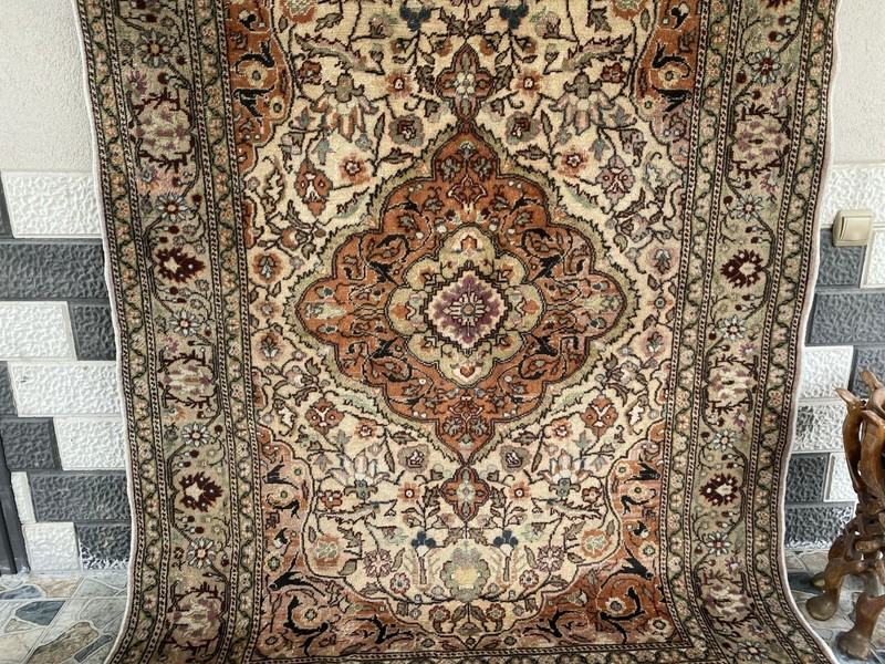 Handmade Turkish Vintage Area Rug, 1970s Antique Wool Tribal Farmhouse Carpet gallery