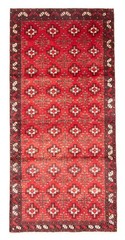 Vintage Hand-Knotted Area Rug 3’10” x 8’2″ Traditional Wool Carpet