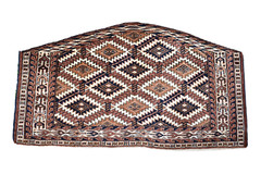 Fabulous Antique Rare Tribal Asmalyk Rug 44” x 25” Collector’s Yomud Asmalyk
