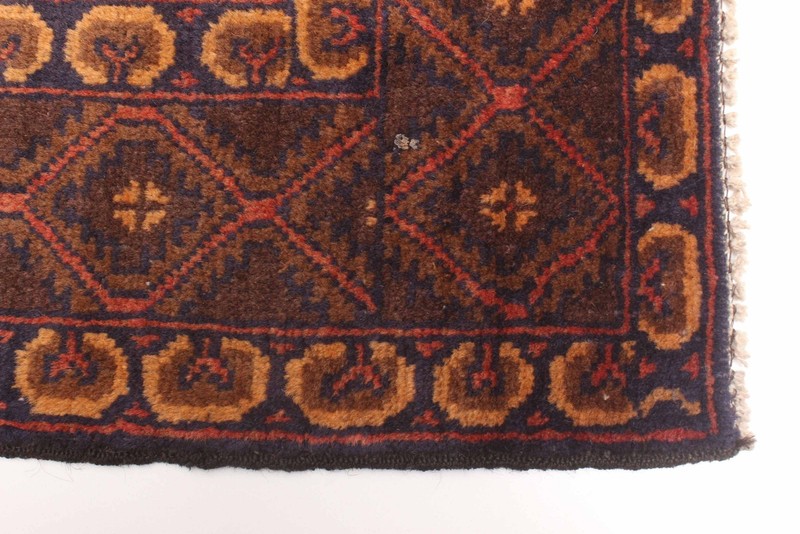 Vintage 3'7" x 6'5" Traditional Hand Knotted Vegetable Dye Wool Area Rug gallery