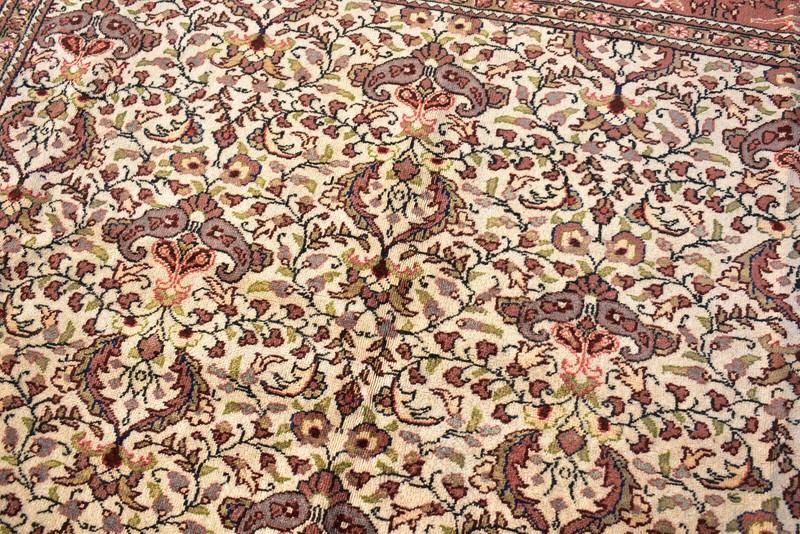 Turkish Rug 78''x113'' Bunyan Carpet Vintage 201x289cm Floral Decor Wool Rug 6x9 gallery