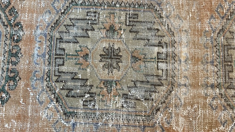 2.2 x 10.2 Ft, Brown Runner Rug, Handmade Runner Rug, Wool Rug, Woven Rug gallery