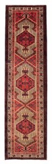 3’4″ x 11’4″ Vintage Hand-knotted Runner Rug Traditional Oriental Wool Carpet