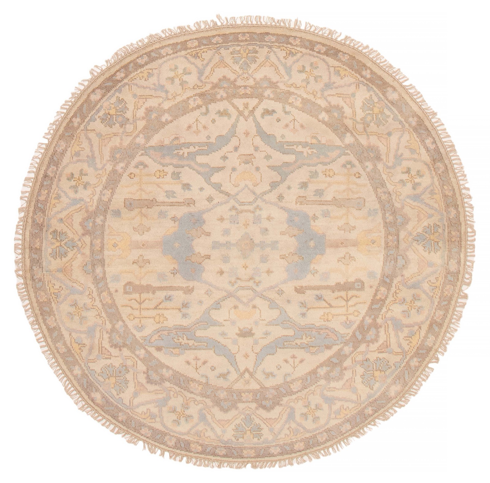 Traditional Vintage Hand-Knotted Area Rug 5'11" x 5'11" Oriental Wool Carpet gallery