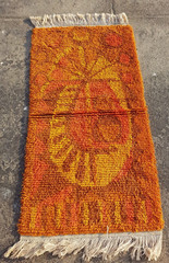 Antique Handmade Scandinavian RYA Beautiful Multicolor Wool Rug 141×76 cm