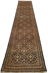 Hand-woven Hamadan Long runner Geometric – 3’5″ x 16’1″