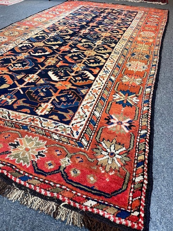 ANTIQUE Caucasian Rug from Dagestan c. 1890's Handwoven Vegetable Dyed Wool gallery
