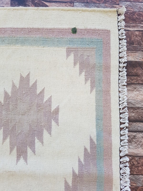 Vintage Handmade Traditional Turkish Kilim Floor Rug Carpet 252x66 cm gallery