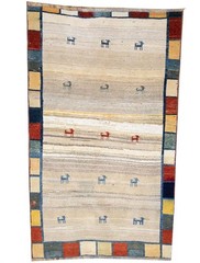 Vintage Handmade Pictorial Tribal Oriental Rug Bedroom Entryway Carpet 4×7 Ft