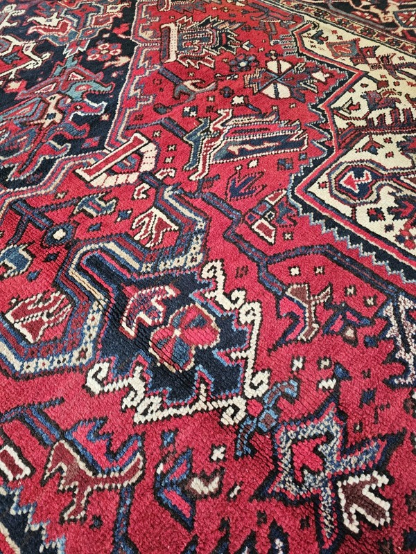 9x12 /8.10 x 11.6 ANTIQUE VEG DYE SERAPI HERIZ RUG VINTAGE KAZAK CAUCASIAN gallery
