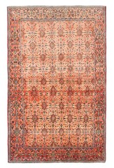 Traditional Vintage Hand-Knotted Area Rug 4’2″ x 6’9″ Oriental Wool Carpet