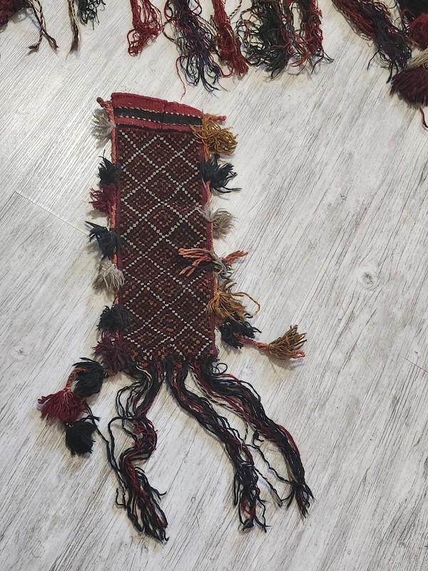 ANTIQUE 1900s EXTREMELY RARE Yamut Asmalyk WOOL Tribal Central Turkmen Handmade gallery