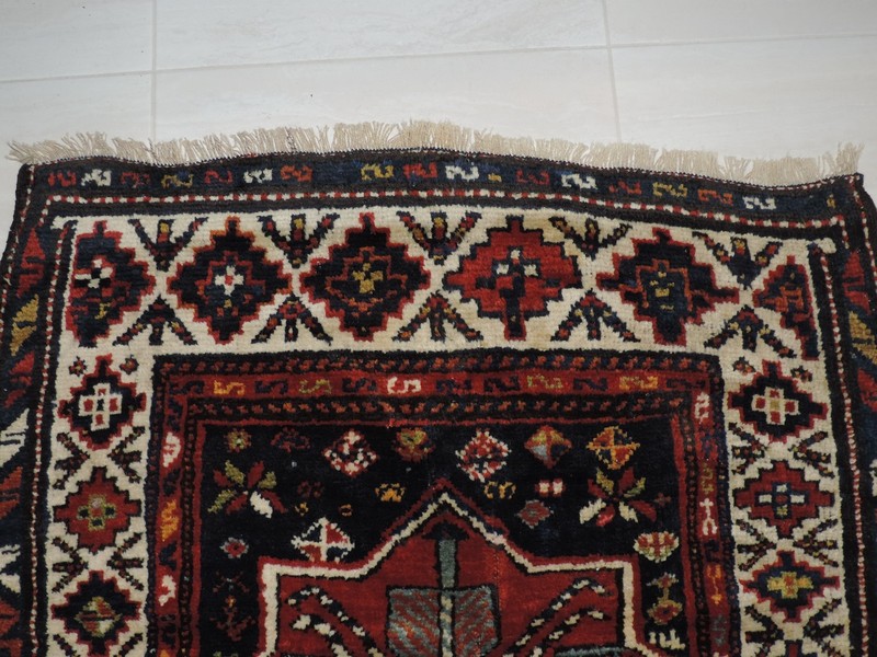 4x8ft. Handmade Quasqui Caucasian Wool Runner gallery