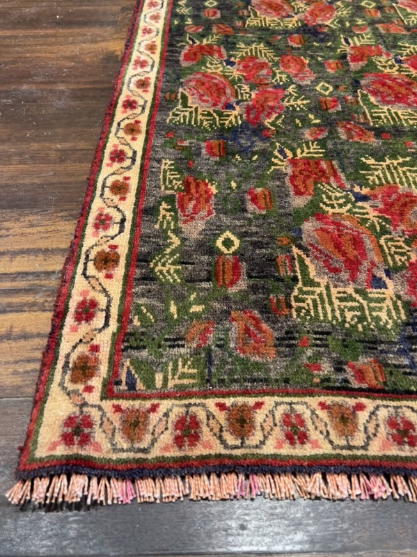 Veg. dye S.Antique Hand Knotted Vintage Tribal Geometric Area Rug 4’x6’3,2079 gallery