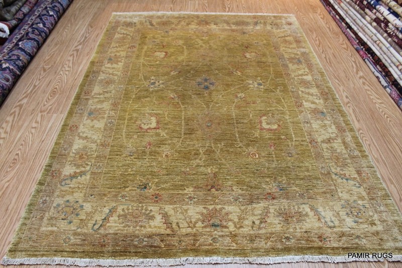 _HAND-MADE_ORIENTAL_RUG_6' X 8' WASHED OUT VEGGIE DYED Fine Quality Soft PAMIR gallery