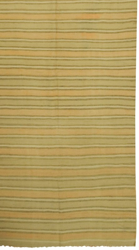 Vintage Turkish Hand Woven Kilim 4'8 x 13'7 e22365 gallery