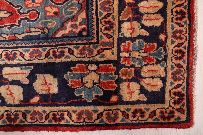 Vintage Hand-Knotted Area Rug 4'2" x 8'11" Traditional Oriental Wool Carpet gallery