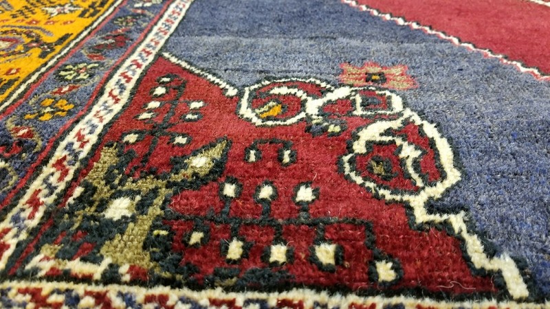 Antique 1900-1930s Turkish Tribal Rug 5'1"× 8'5" gallery