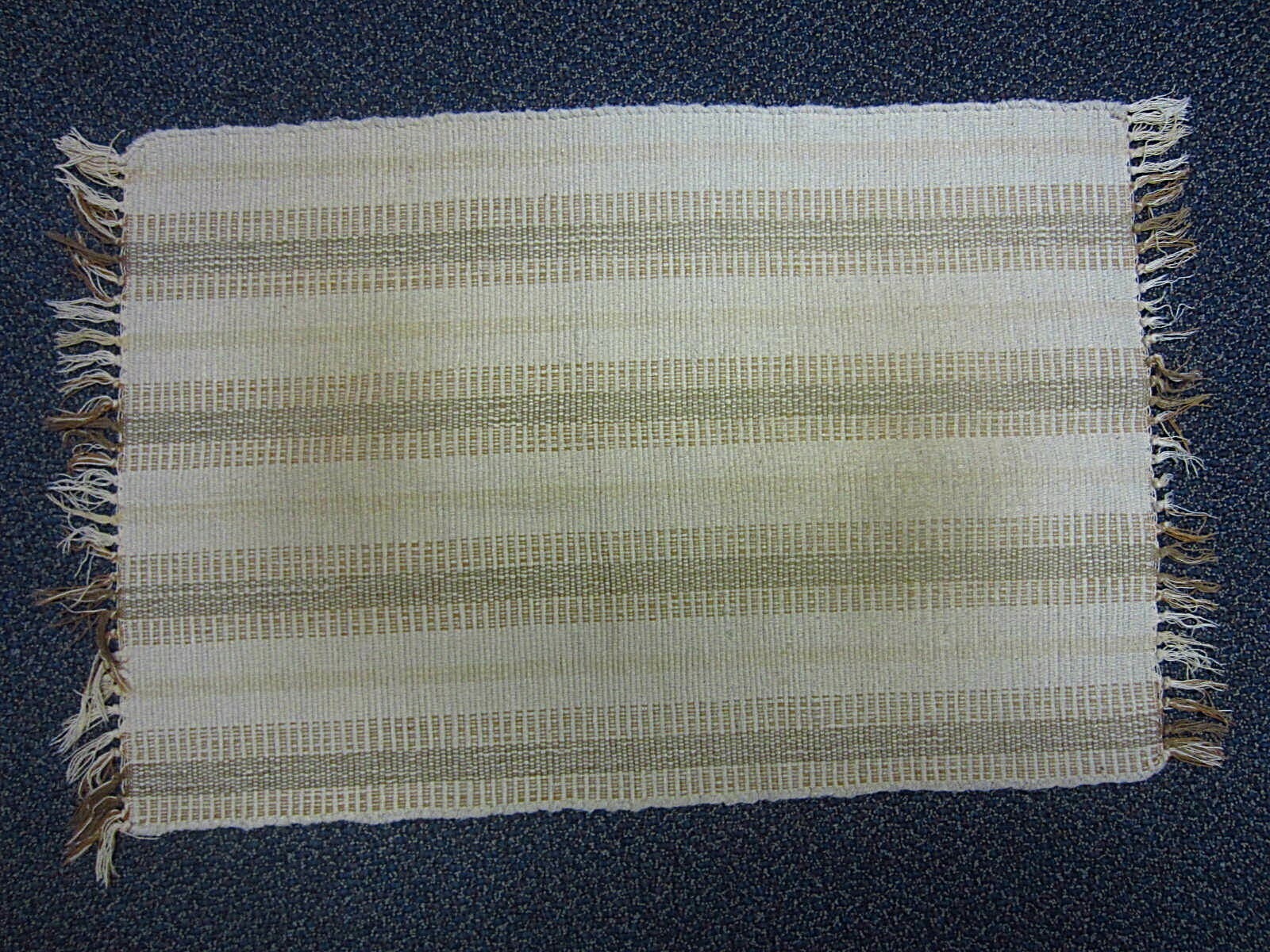 Hand Loom Cloth Rug-Light Brown Color-Vintage gallery