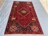 Vintage Caucasian Medallion Rug 4'9x7'10 Red Hand Knotted Turkish Style Area Rug gallery