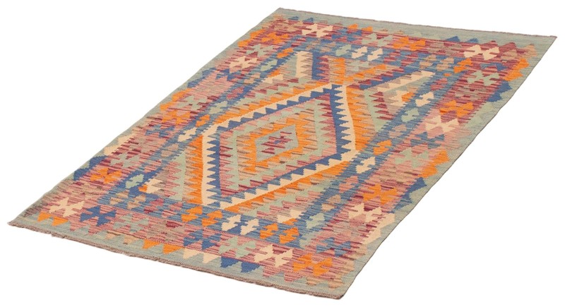 Vintage Hand Woven Area Rug 3'11" x 5'6" Traditional Wool Oriental Carpet gallery