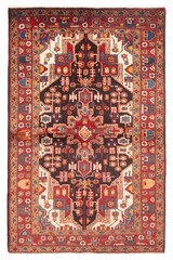 Vintage Hand-Knotted Area Rug 4’2″ x 6’9″ Traditional Wool Carpet