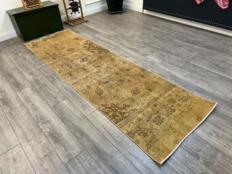 Persian Runner Rug, Vintage Runner Rug, Persian Wool Rug, Kitchen Rug, 3x9.6 ft gallery