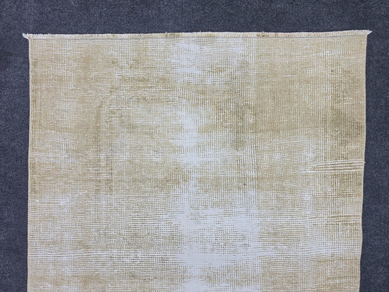 2' x 8' Vintage Runner Rug, Turkish Oushak Wool Beige Brown Hallway Runner Rug gallery