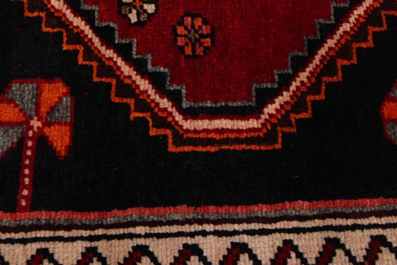 Vintage 3'0" x 5'1" Traditional Hand Knotted Vegetable Dye Wool Area Rug gallery