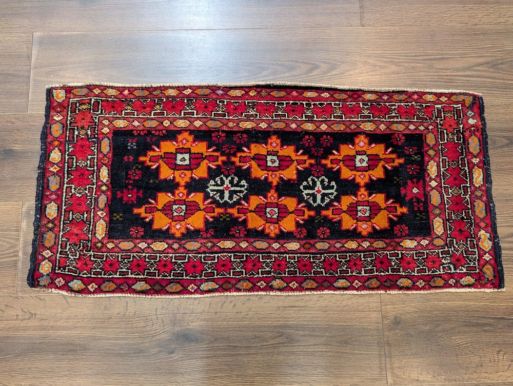 Small Per'sian Turkoman Rug 1.6 x 3, Hand Knotted, New, Vivid Colors