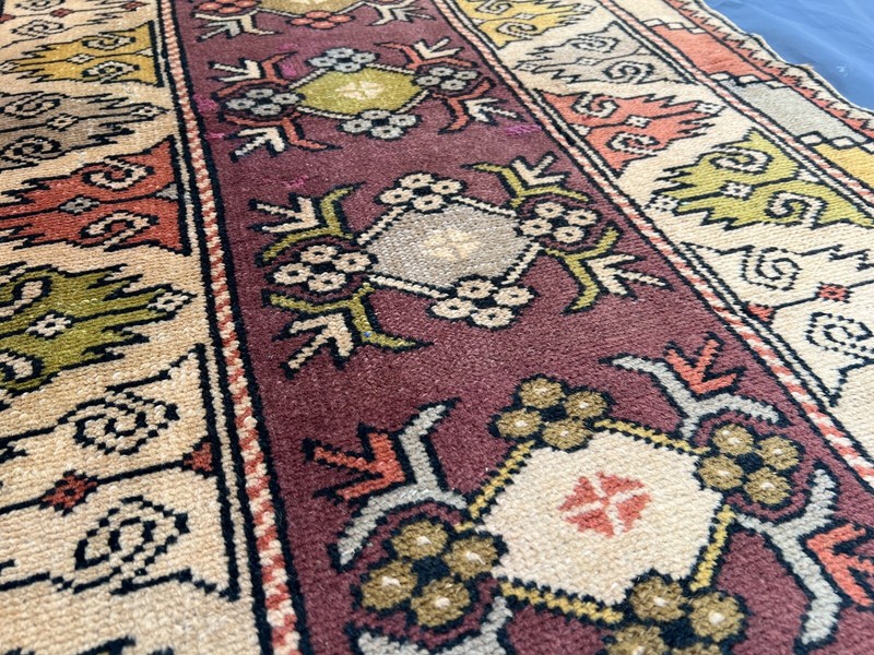 Antique Turkish Rug 2'9x4'10 – Hand Knotted Wool Low Pile Accent Area Decor Rug gallery