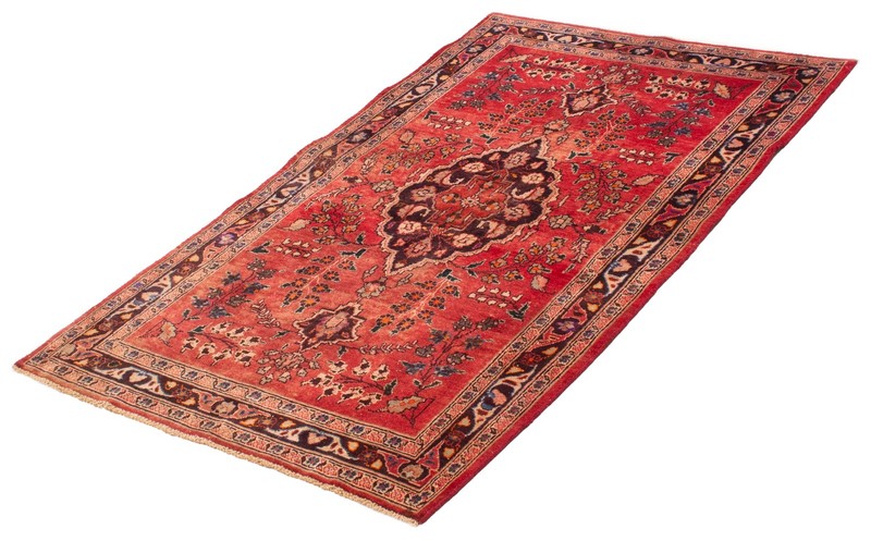 Vintage Hand-Knotted Carpet 4'6" x 7'4" Traditional Oriental Wool Area Rug gallery