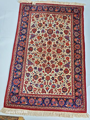 FINE GENUINE ANTIQUE MIDDLE EASTERN RUG ALL OVER DESIGN ONE OF A KIND