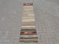 2×8 ft Runner Wool Kilim Rug – Vintage small Area Rug – Rugs for hallway