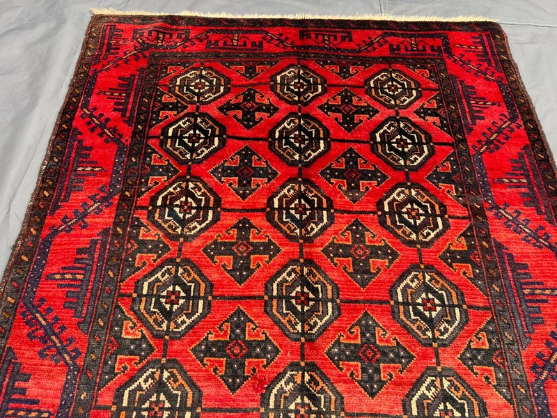 3'7x6'5 ft Vintage Turkmen Bokhara Hand Knotted Oriental Area Rug gallery