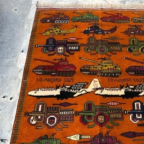Handmade Afghan amazing War rug Great Quality Beauiful design Size 204x137cm gallery