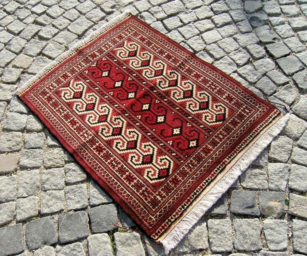 Fabulous Antique Rare Rug 31'' x 37'' Turkoman Tribal Small Yomud Rug Area Rug