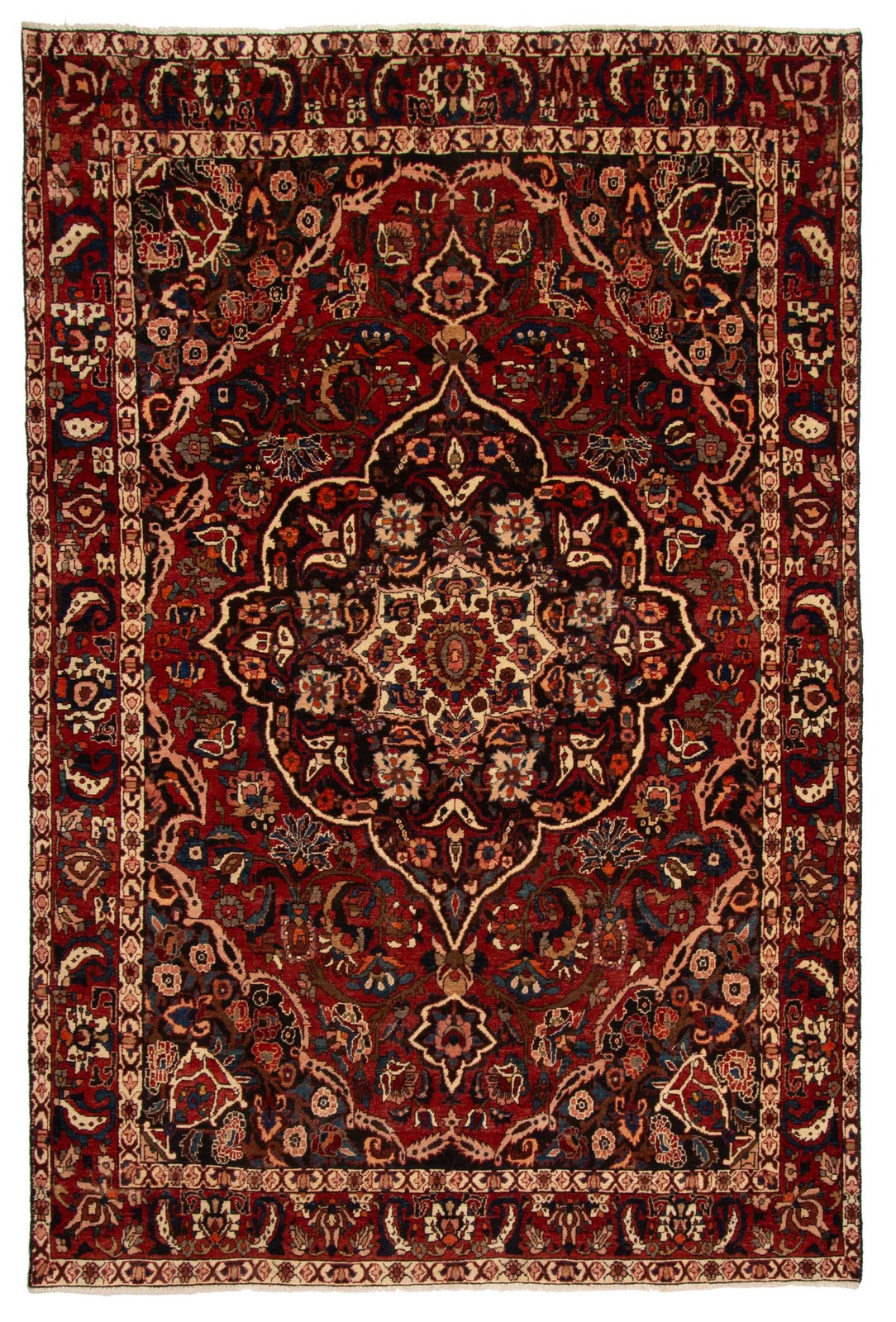 Vintage 6'4" x 9'7" Traditional Hand Knotted Vegetable Dye Wool Area Rug gallery