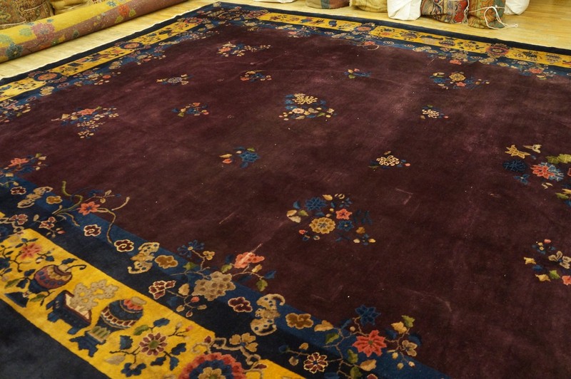 15X25 Antique Chinese Art Deco Wool Area Rug 1920 gallery