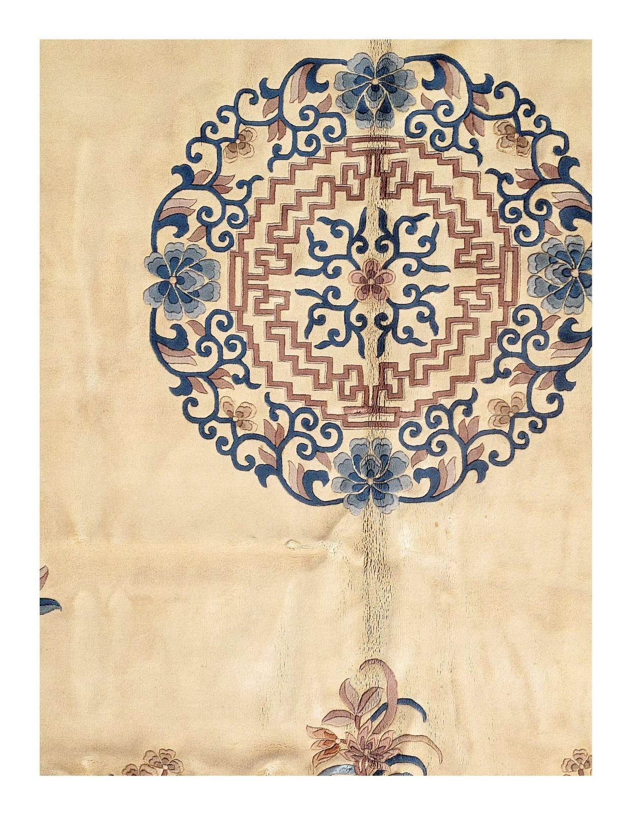 Ivory Fine Hand Knotted Chinese Peking Wool Rug 12' X 17'11'' gallery