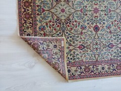 5×7 Antique Oushak Carpet Rug, Art Deco Geometric Rug Floral Garden Kitchen Rug