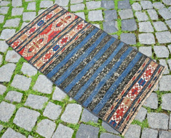 Masterpiece Rare Antique Caucasian Collector’s Mafrash Panel Soumak Kilim Rug