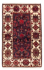Vintage Hand-Knotted Carpet 3’7″ x 5’5″ Traditional Oriental Wool Area Rug