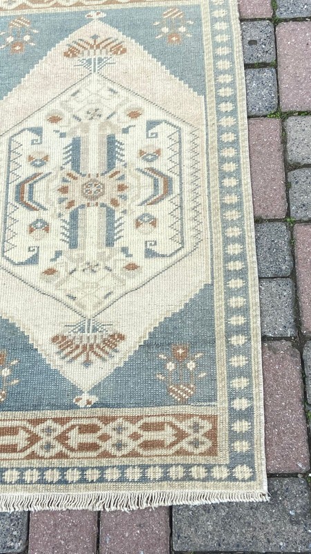 Vintage Small Rug, 1.8 x 3.3 ft Small Rug, 2 x 3 ft Beige Rug, Handmade Wool Rug gallery