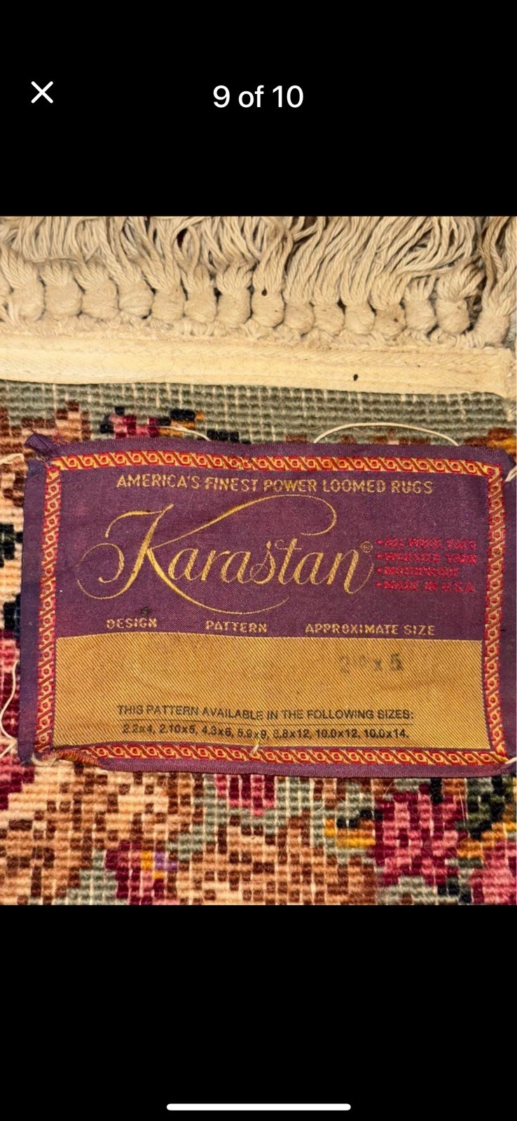 Vintage 3 X 5 Wool Karastan Kirman Rug Excellent Condition gallery