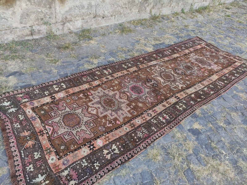4x11 Oversized Kars rug 3.87 x 11.29 ft Vintage Handmade huge rug 118x344 cm gallery