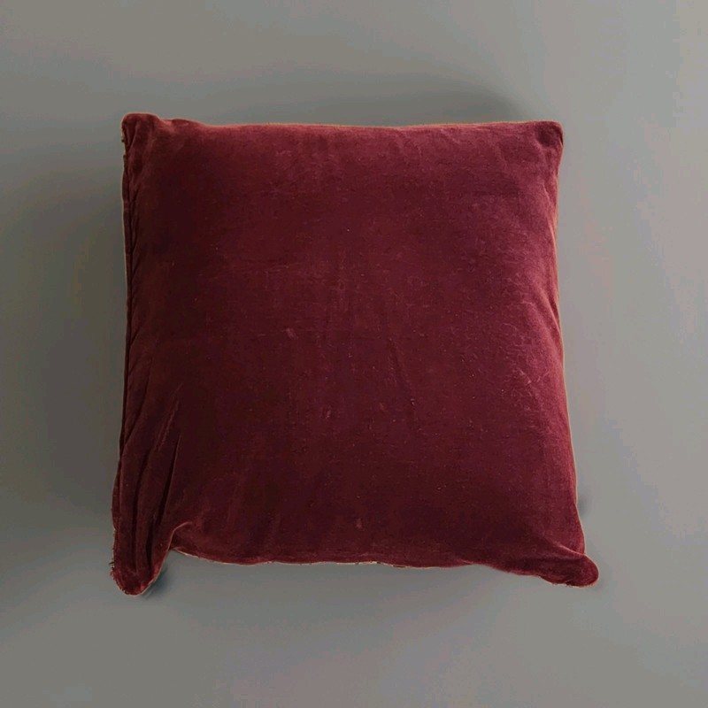Handmade Antique/Vintg Turkish Kilim Rug Decor Pillow 17x17 Wool/Velvet Backing gallery