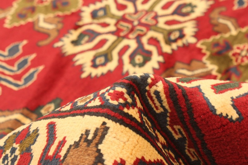 Vintage Hand-Knotted Area Rug 5'4" x 6'8" Traditional Oriental Wool Carpet gallery