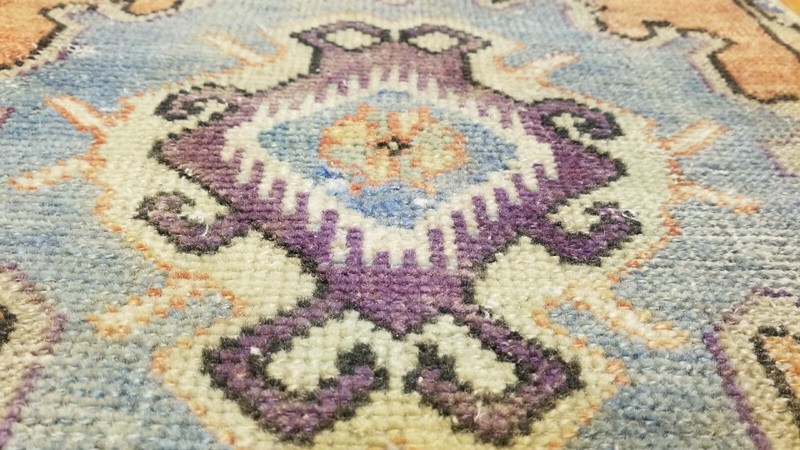 Primitive Antique 1900-1930's Wool Pile,Vegy DyeTribal Rug 1'6'' x 3' gallery
